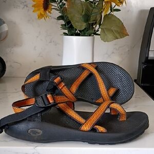 CHACO SANDALS FOR MEN Orange and Black Strappy